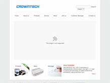 Tablet Screenshot of crowntech-inc.com